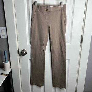 BetaBrand Classic Khaki Twill Straight Leg Dress Pants XS Petite